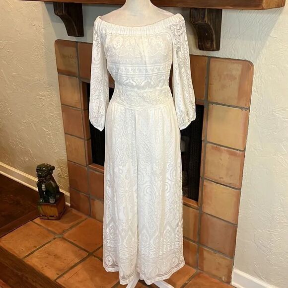 Farm Rio Elliot Off-the-Shoulder Jumpsuit, S! - Picture 1 of 17